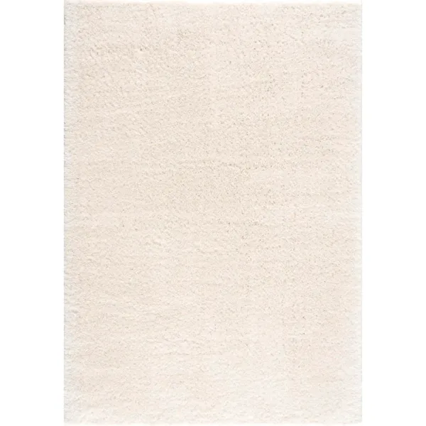 sunshine,koshani,puffy plain ivory,area rug,solid,shag