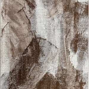 Abstract beige and brown textured artwork