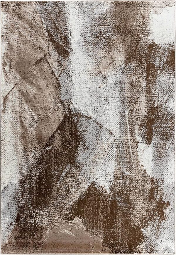 Abstract beige and brown textured artwork