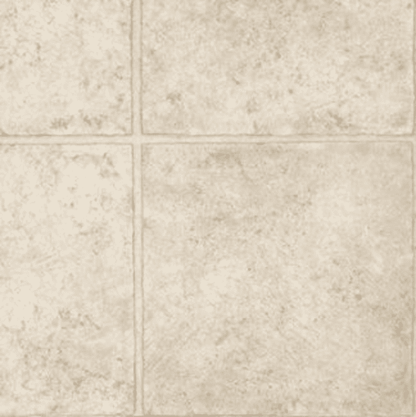 Close-up of beige floor tiles