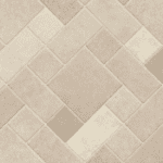 Beige stone tile pattern floor.