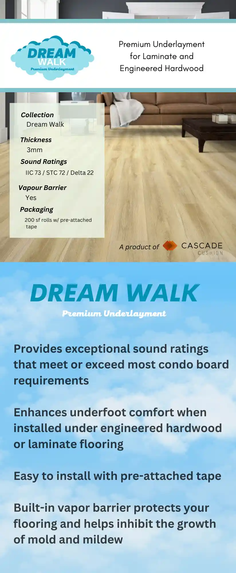 dreamwalk underlayment