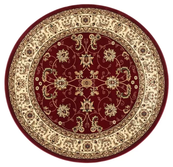 cosmos,antalia 2338 8802 red,round area rug,traditional,floral