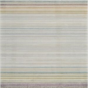 Colorful striped pattern on textile design.