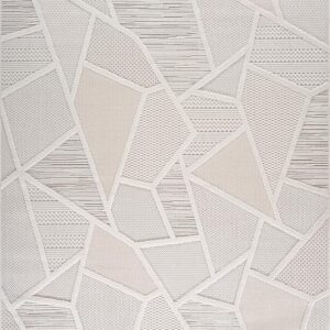 Geometric textured white abstract pattern background.