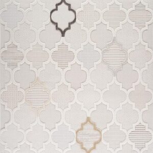Ornate geometric patterned textile design