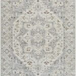 Intricate Persian-style rug with floral patterns