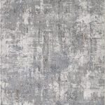 Abstract gray and white textured area rug