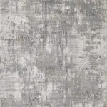 Abstract distressed gray area rug