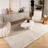 Modern living room with unique furniture and decor