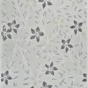 Intricate floral pattern with leaves and blossoms.