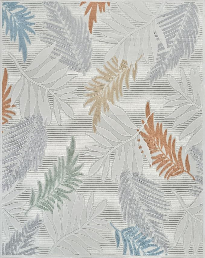 Colorful abstract leaf pattern on textured background.