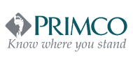 Primco logo with footprint symbol