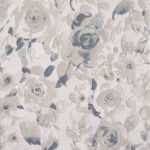 Abstract gray floral wallpaper pattern