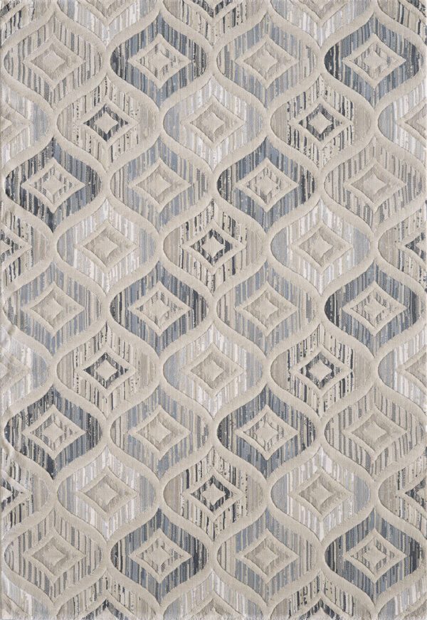 Geometric pattern with diamond shapes, beige and gray