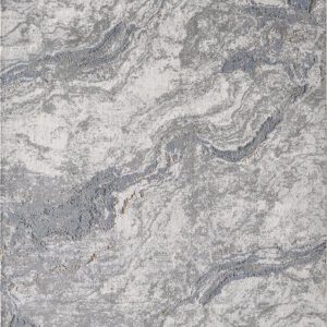 Gray and white granite texture area rug