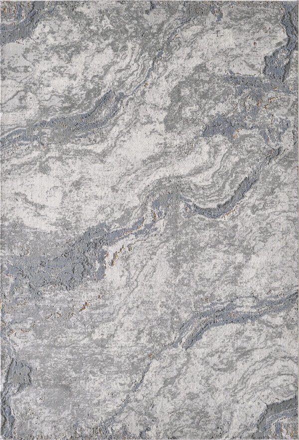 Gray and white granite texture area rug