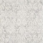 Ornate gray floral wallpaper pattern