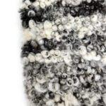 Close-up of wool texture in black and white