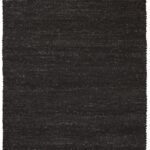 Black textured fabric, solid color pattern.