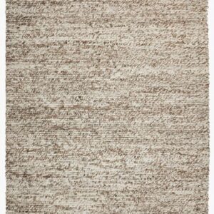 Beige textured area rug with subtle pattern