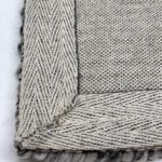 Close-up of woven fabric with textures and patterns.