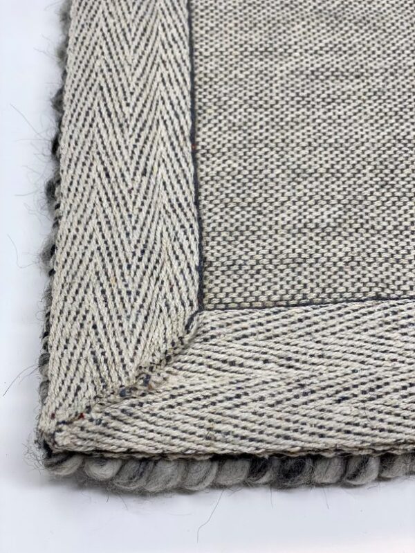 Close-up of woven fabric with textures and patterns.