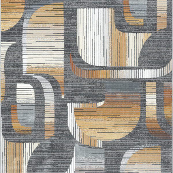 Abstract geometric pattern with earthy tones.