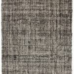 Gray woven textured area rug