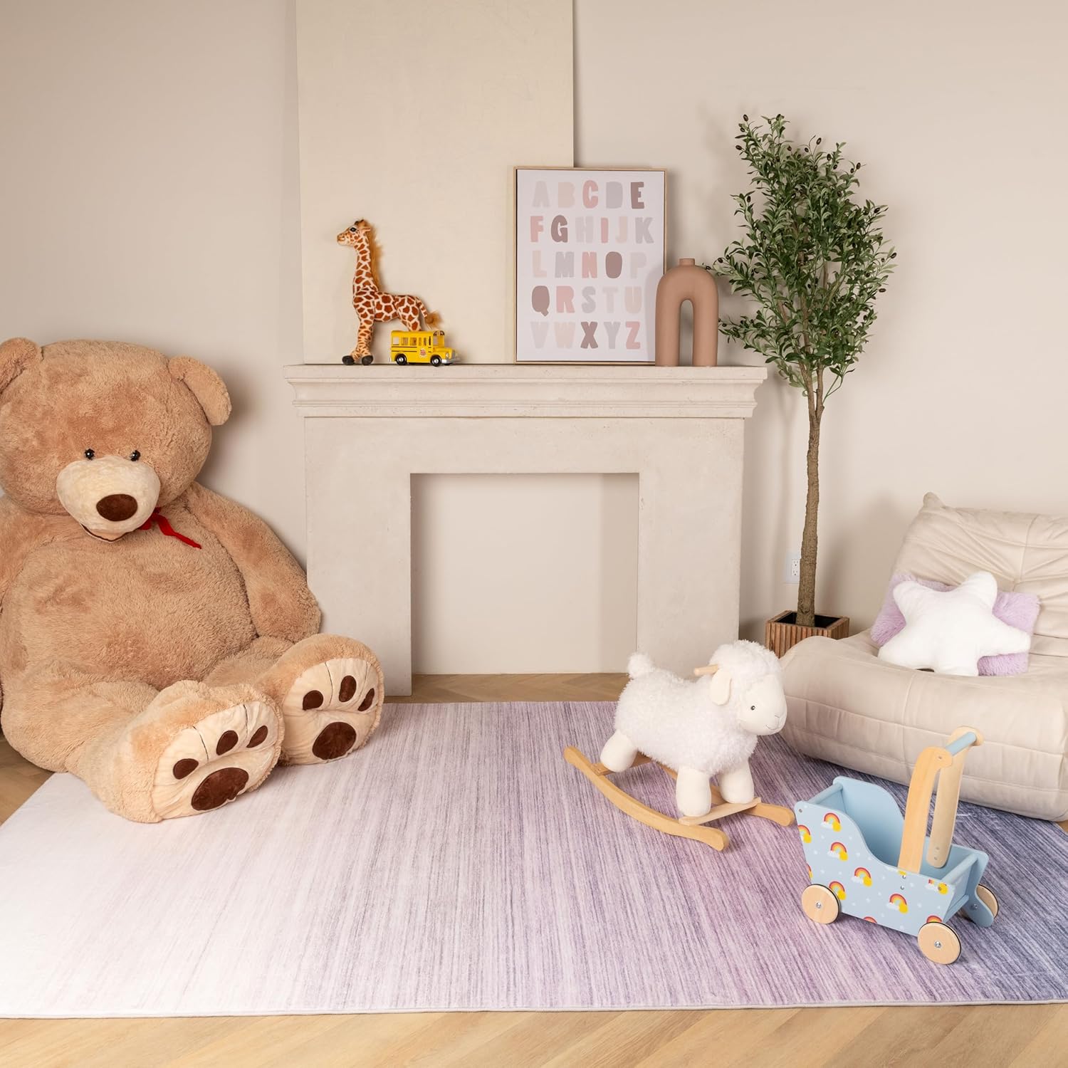 Cozy nursery with toys and decor