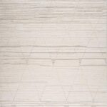 Beige textured rug with subtle geometric patterns.