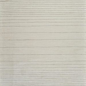 Light beige rug with horizontal stripes