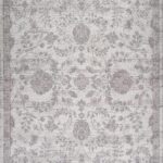 Vintage floral patterned rug with intricate details.