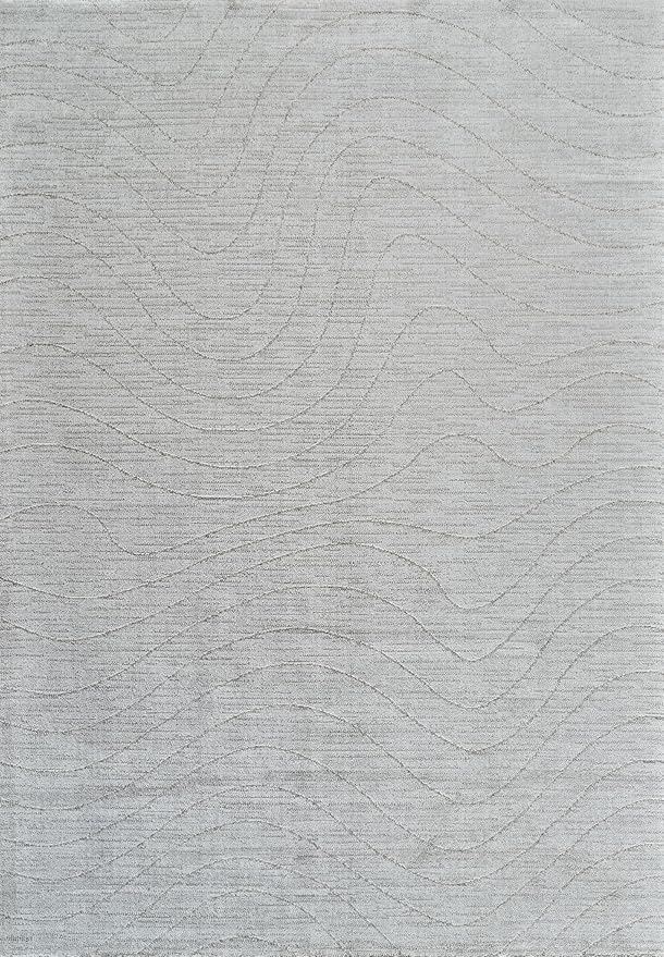 Gray carpet with subtle wave patterns