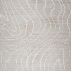 Beige abstract wavy patterned wallpaper background