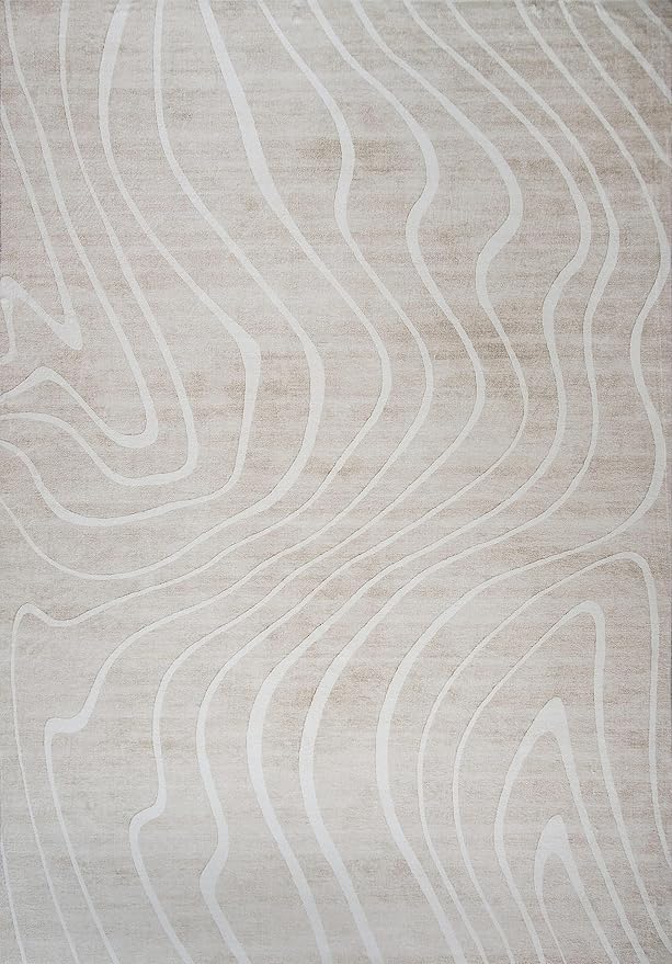 Beige abstract wavy patterned wallpaper background