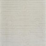 Light gray carpet with geometric patterns