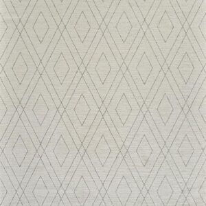 Geometric diamond pattern on textured fabric.
