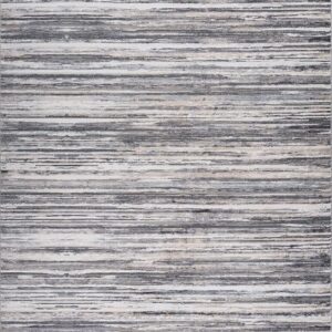 Gray striped textured area rug pattern