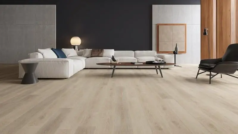 Modern living room with stylish furniture