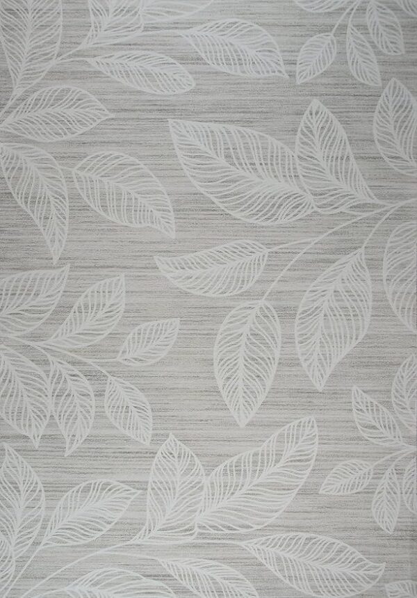 Decorative leaf pattern on textured gray background