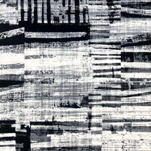 Abstract black and white striped pattern design