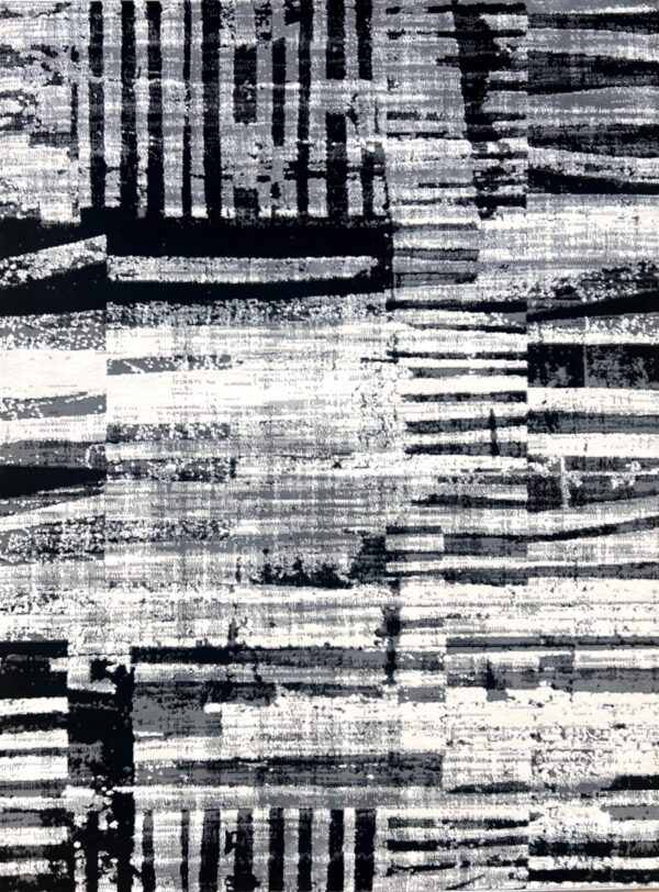 Abstract black and white striped pattern design