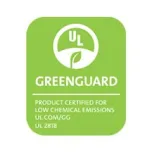 UL GREENGUARD certification logo for low emissions