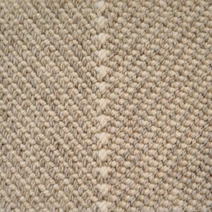 Close-up of textured beige woven carpet pattern.