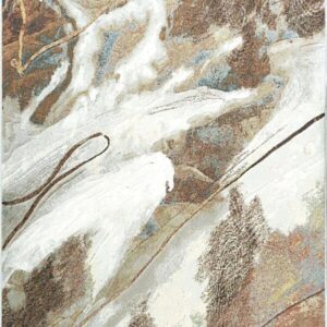 Abstract brown and white textured art