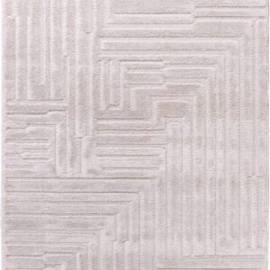 Geometric pattern beige carpet texture