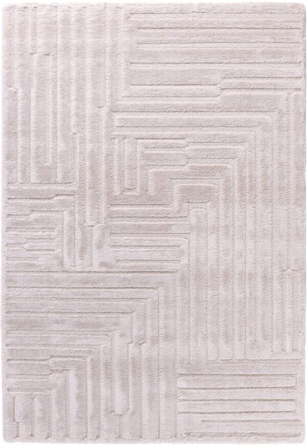 Geometric pattern beige carpet texture