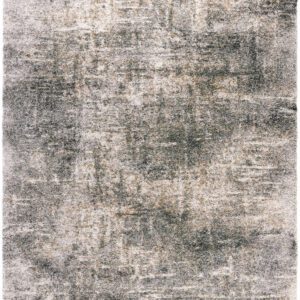 Abstract textured gray area rug