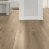 Spacious kitchen with wood flooring